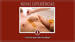 naughty fucking fun during the waxing session with sexy depilation play