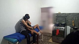 my best friend moans as neighbor seduces her during dinner prep