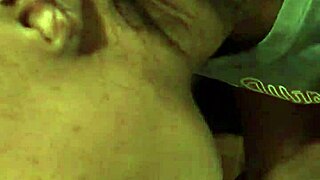 Sloppy Ebony Amateur Gags on Thick Black Cock