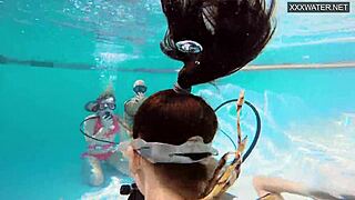 Hey couple catches Eva Sasalka Jason underwater fuck fest 😍💦