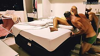 hot footjob leads to deep anal bareback with my juicy brazilian stepmom till creampie