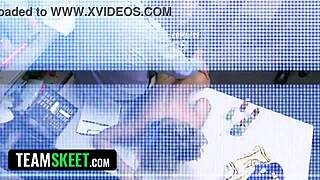 SHOPLYTER EXOTIC ASIAN LUNA LUX CAUGHT STEALING TAKES BLOWBANG BUKKAKE FACIAL GANGBANG!