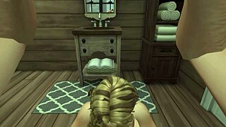 damn nasty latina slams rough anal on toilet seat!!