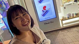 meow, this busty japanese college catgirl's shaved pussy squirts from raw creampie sex!