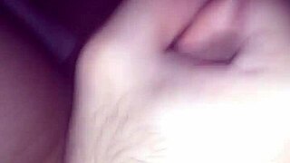 guy jerks huge cock fast in solo masturbation frenzy close up