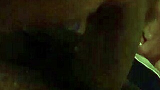 Sloppy Ebony Amateur Gags on Thick Black Cock