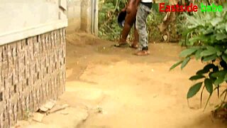 Heart-Racing African Husband Lusts After Neighbor's Wet Outdoor Bath