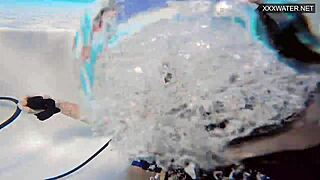 Hey couple catches Eva Sasalka Jason underwater fuck fest 😍💦