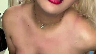 Gray-Eyed Transsexual Bursts Milk Everywhere!