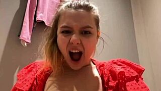 BBW Teen's Extreme Public Anal Fingering Hits Orgasm Peak