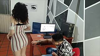 Fucked Office Maid She's Best Friend's Stepsister!