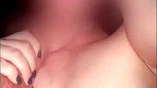 brazilian amateur fucks his young girlfriend's natural tits on camera for first time