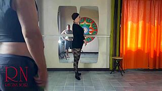 Teacher Spanks Ballerina Regina Noir Fucks Mouth And Pussy