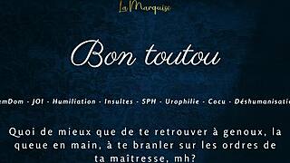 Bon Toutou Obeys French Femdom JOI Commands