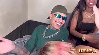 Slid my cock into these sluts while the cuck watched his wife's dp