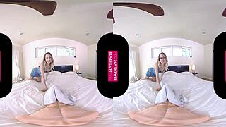 Carter Cruise Slams Giant Dildo Deep in Dripping Pussy VR