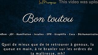 Bon Toutou Obeys French Femdom JOI Commands