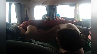 heart pounding walmart lot car fuck with dirty moans and wild spanking