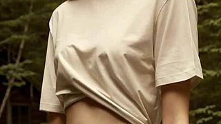 สาวน่ารักชุดชั้นในรวมแก๊งที่แค็บินป่า