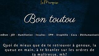 Bon Toutou Obeys French Femdom JOI Commands