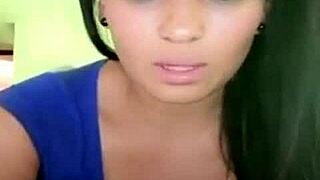 hot colombian babe masturbates wildly