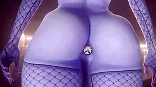 fat ass trans widowmaker craves cute emma's bald pussy in monster cock compilation