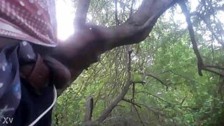 wanna watch me stroke out this huge outdoor cumshot right in the trees?