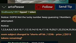 hey check out artoftease 😍 flashing those juicy boobs on webcam