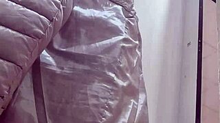 Nicoletta crams into tiny jeans flaunting exaggerated curvy ass and tits