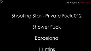 Shooting star cris angelo private shower fuck cumshot deepthroat facial