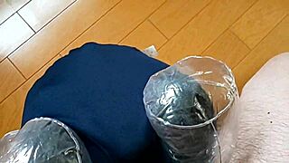 she slips vibrator under bloomers grinding to explosive solo climax