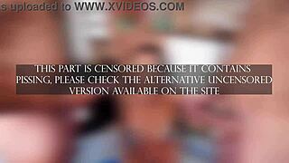 damn sexy brazilian bea cherry gets lezdom dominated drinks pee then anal gangbanged by 5 huge cocks dap dry 😱🍑