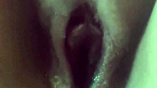 german girl wakes up horny fucks wet pussy after creampie on cam... 💦