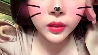 big titted asian girl shows off huge white tits live