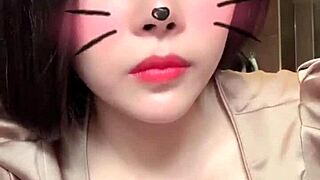 big titted asian girl shows off huge white tits live