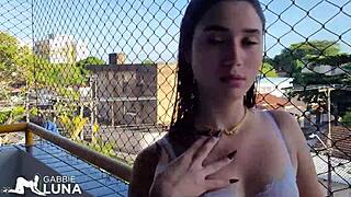 Brazilian teen anal creampie deepthroat double cum in huge ass