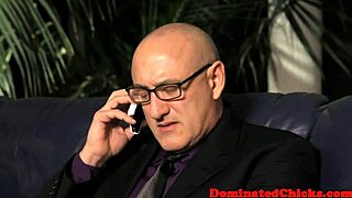 Bound sub, ever squirted so hard from rough pussy pounding?