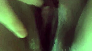 german girl wakes up horny fucks wet pussy after creampie on cam... 💦