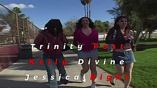 oh man jessica right kelly divine trinity post they walk thru hood n boom group sex party at bruthas house