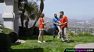 Stepdad Teaches Teen 18+ Baseball Then Fucks Her Perky Pussy