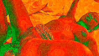 heart fluttering in romantic sex under cozy red lights glow