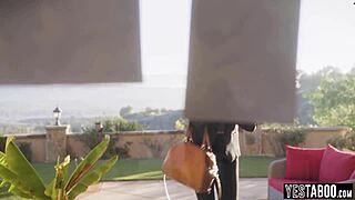 Aussie milf joins busty ex for big cock threesome pounding