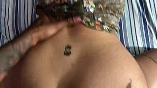 hot brunette returns swollen hairy pussy slammed raw hard