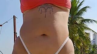 Filming Beach Tease To Provoke Hot Machos!