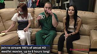 blaise celeste's intimate nurse exam reveals hidden desires backstage