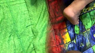 Desi Indian bhabhi fingered fucked hard squirts alone home Hindi MMS