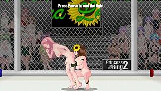 Princess ring 2 rena vs vivian lesbian catfight wrestling street brawl