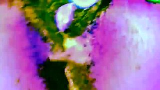 Out-of-this-world ebony pussy explosion cums hard!