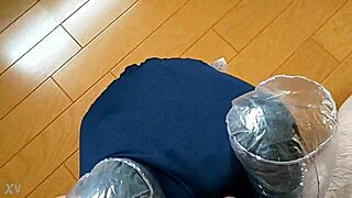 she slips vibrator under bloomers grinding to explosive solo climax