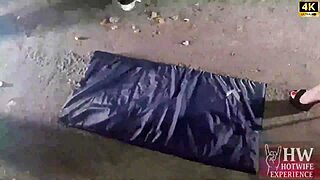 monica lima flashes pussy to hubby's big cock pals in garage! 🍑🍆😈